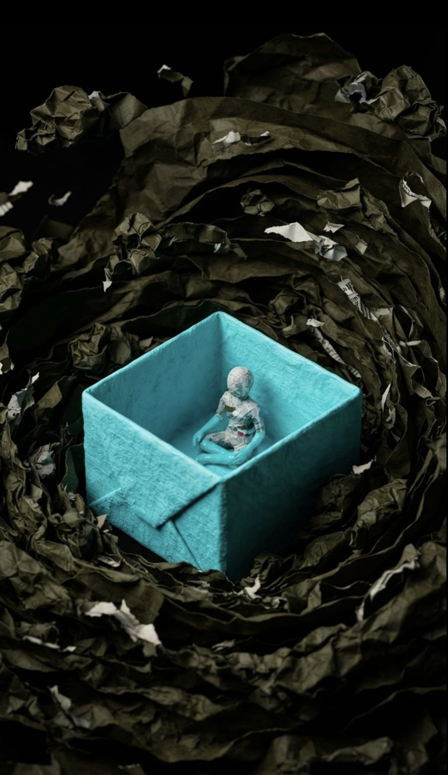Paper sculpture from the visual world of THE BOOK OF ONENESS